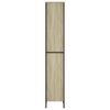 vidaXL Bookcase Sonoma oak Engineered wood, metal Medium Bookcase