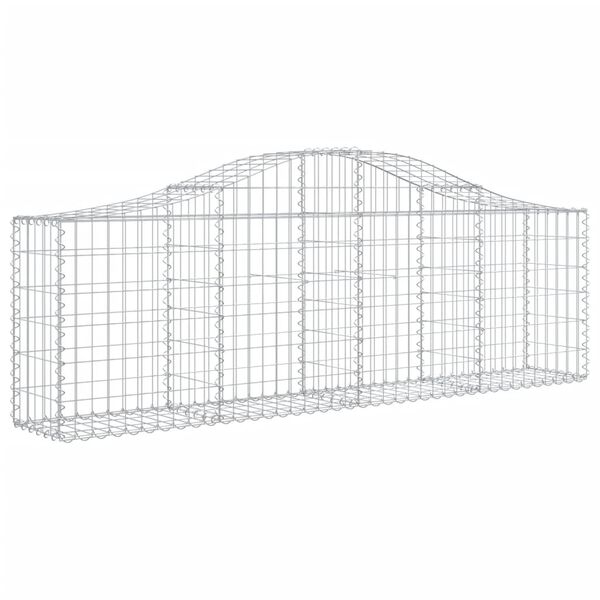 vidaXL Arched Gabion Baskets 18 pcs 78.7"x11.8"x23.6"/31.5" Galvanized Iron