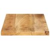 vidaXL Table Top Natural Solid rough mango wood 19.7x11.8x1.5 in Durable