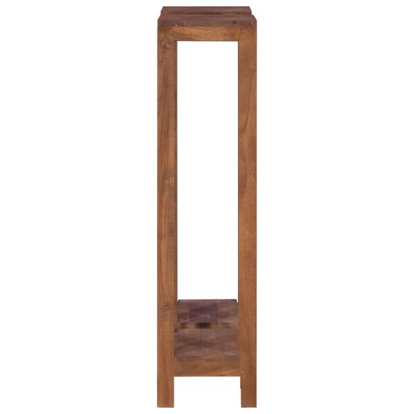 vidaXL Plant Stand Set of 2 Natural teak Solid teak wood Extra Tall