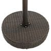 vidaXL Garden Bar Set Brown PE rattan, powder-coated steel Standard