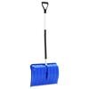 vidaXL Snow Shovel Blue Polypropylene, Aluminum Large Ergonomic