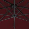 vidaXL Cantilever Garden Parasol Wine Red Polyester, Steel Large