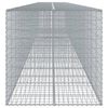 vidaXL Gabion Basket Silver Galvanized iron wire Large Collapsible