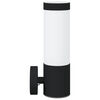 vidaXL Outdoor Wall Light Black 4.72 x 3.35 x 10.63 in