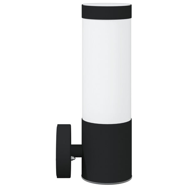 vidaXL Outdoor Wall Light Black 4.72 x 3.35 x 10.63 in