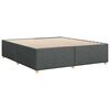 vidaXL Bed Frame Dark Grey Polyester Super King Bed Frame Rectangular