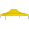 vidaXL Party Tent Roof Yellow 600D oxford fabric with PVC coating
