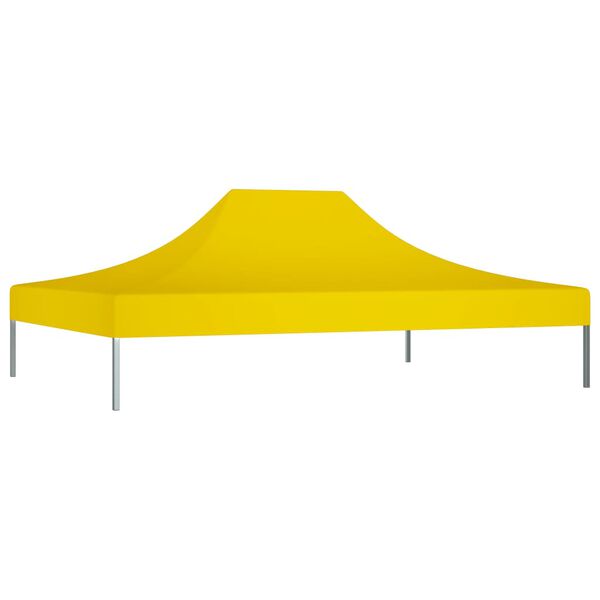 vidaXL Party Tent Roof Yellow 600D oxford fabric with PVC coating