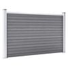 vidaXL Garden Fence WPC 207.1"x41.7" Gray
