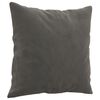 vidaXL Throw Pillow Dark Grey Velvet (100% polyester) 15.7 x 15.7 in