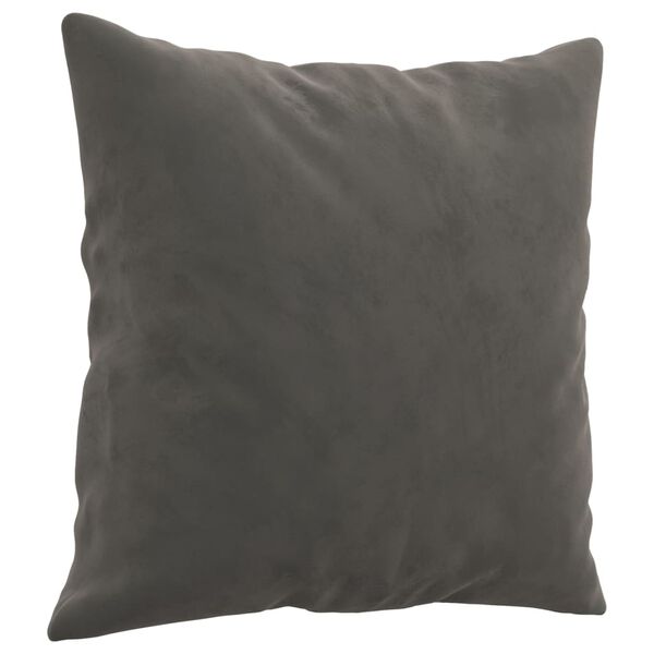 vidaXL Throw Pillow Dark Grey Velvet (100% polyester) 15.7 x 15.7 in