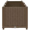 vidaXL Raised Bed Brown Polypropylene 63 x 15.7 x 15 in Durable