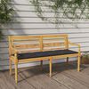 vidaXL Bench Teak Solid teak wood, polyester Standard Seats Many