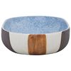 vidaXL Countertop Basin Multicolour Oval 23.2x15.7x5.5" Ceramic