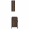 vidaXL Bathroom Furniture Set Brown oak Engineered wood Medium