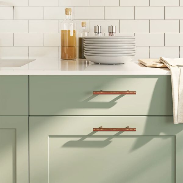 vidaXL Cabinet Handle Set of 10 Bronze Stainless Steel Standard