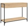 vidaXL Console Table Sonoma Oak Engineered Wood Narrow Adjustable Feet
