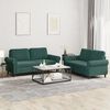 vidaXL Sofa Set Dark Green