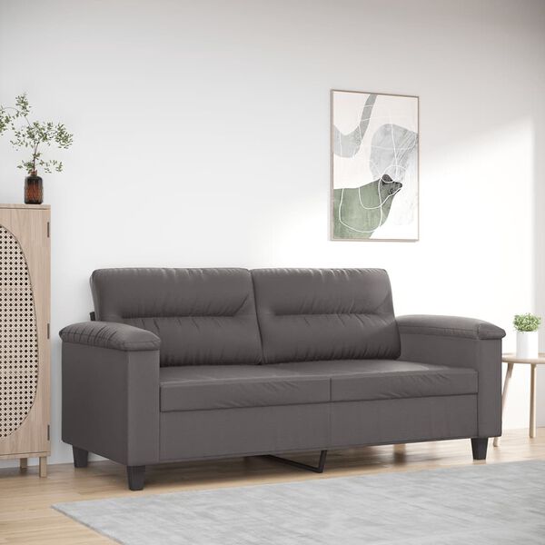 vidaXL 2-seater Sofa Grey
