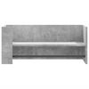 vidaXL Wall Shelf Concrete grey Engineered wood Medium Wall Shelf