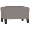 vidaXL Sofa Chair with Footstool Taupe 23.6" Fabric