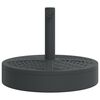 vidaXL Parasol Base Black PE (Polyethylene), Concrete, Iron 55.1 lbs