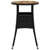 vidaXL Garden Table Black