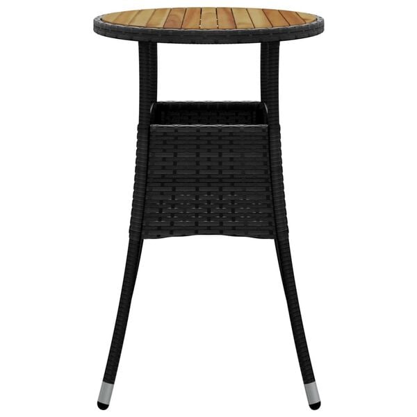 vidaXL Garden Table Black