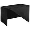 vidaXL Swing Bench Cover Black Polyethylene 84.6 x 59.1 x 51.2/59.1 in