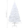 vidaXL Artificial Christmas Tree White PVC Extra Tall