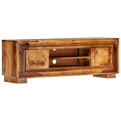 vidaXL TV Cabinet 46.5"x11.8"x15.7" Solid Sheesham Wood
