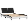 vidaXL Bed Frame White and Black
