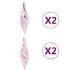vidaXL Christmas Bauble Set Pink, Red, White Plastic Various sizes