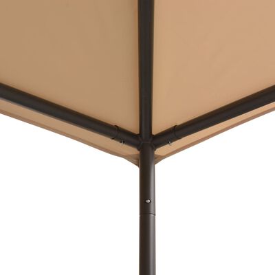 vidaXL Gazebo Pavilion Tent Canopy 9.8'x9.8' Steel Beige