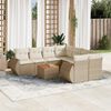 vidaXL Garden Sofa Set Beige, Cream White