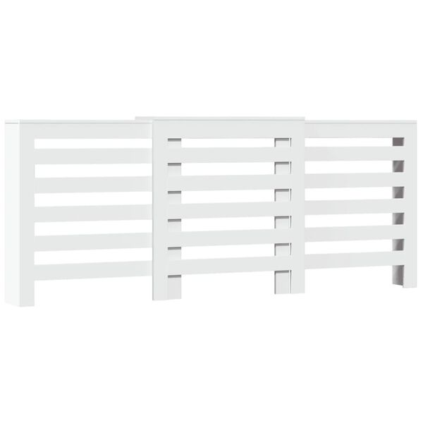 vidaXL Radiator Cover White 80.7x8.5x32.9" Engineered Wood