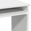 vidaXL Desk White Engineered wood 33.1 x 15.7 x 30.7 in Desk