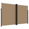 vidaXL Retractable Side Awning Taupe 100% polyester with PU coating, Steel