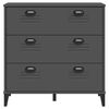 vidaXL Drawer Chest Anthracite Grey Engineered Wood Medium