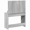vidaXL Dressing Table with Shelf Grey Sonoma 39.37 x 16.14 x 53.15 in