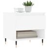vidaXL Coffee Table Set of 2 White Engineered wood, Metal Compact