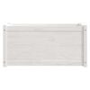 vidaXL Garden Planter White Solid pinewood Medium Garden Planter