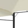 vidaXL Gazebo with Double Extended Roofs 9.8'x9.8'x9' Cream 0.6 oz/ft²