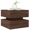 vidaXL Coffee Table Brown Oak Engineered Wood 19.7x19.7x15.7 in