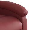 vidaXL Recliner Chair Wine Red Faux leather, foam, PP fiber, wood, metal