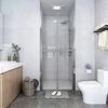 vidaXL Shower Door Clear ESG 28"x74.8"