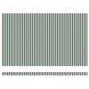 vidaXL Retractable Awning Striped Green and White 196.85" x 118.11