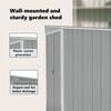 vidaXL Garden Shed Gray Galvanized steel, metal Medium Durable