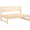 vidaXL Garden Lounge Set Natural Pine Solid Pine Wood Large Modular